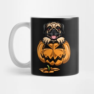 Pug Pumpkin Mug